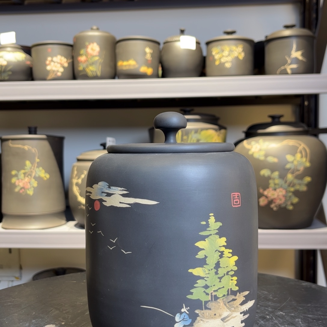 罐正品红泥哑光醒茶罐