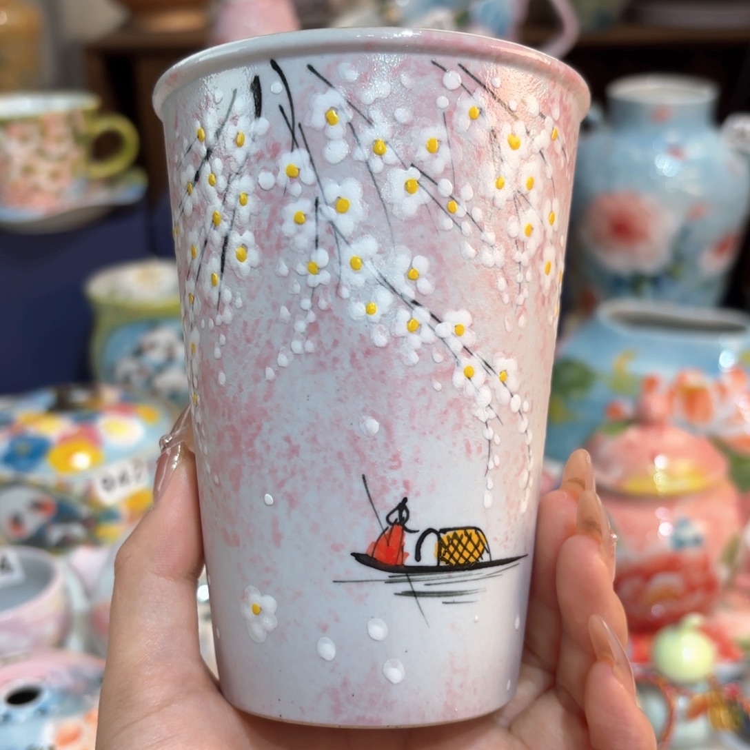 景德镇手绘高温釉下彩陶瓷茶具