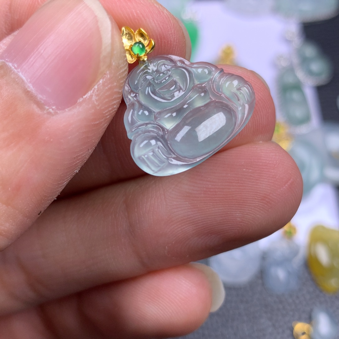 【闪购商品】翡翠18K金镶嵌颈饰翡翠