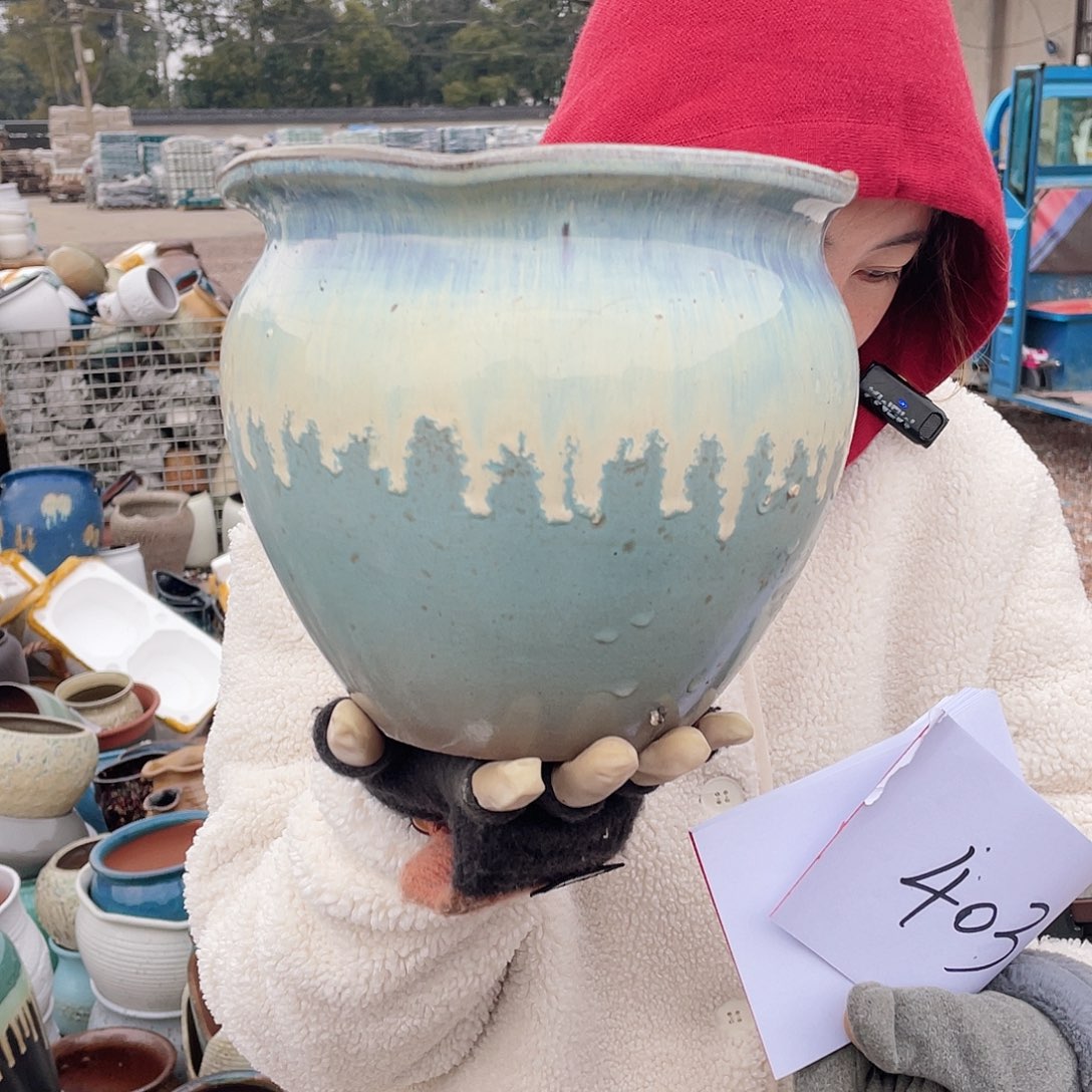 红陶王嫂花盆0212-403