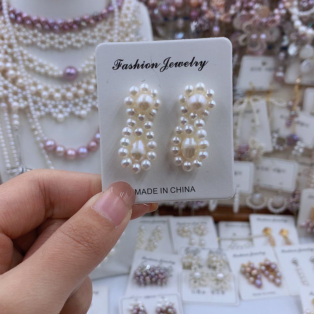 项链银S925镀金镶嵌淡水珍珠