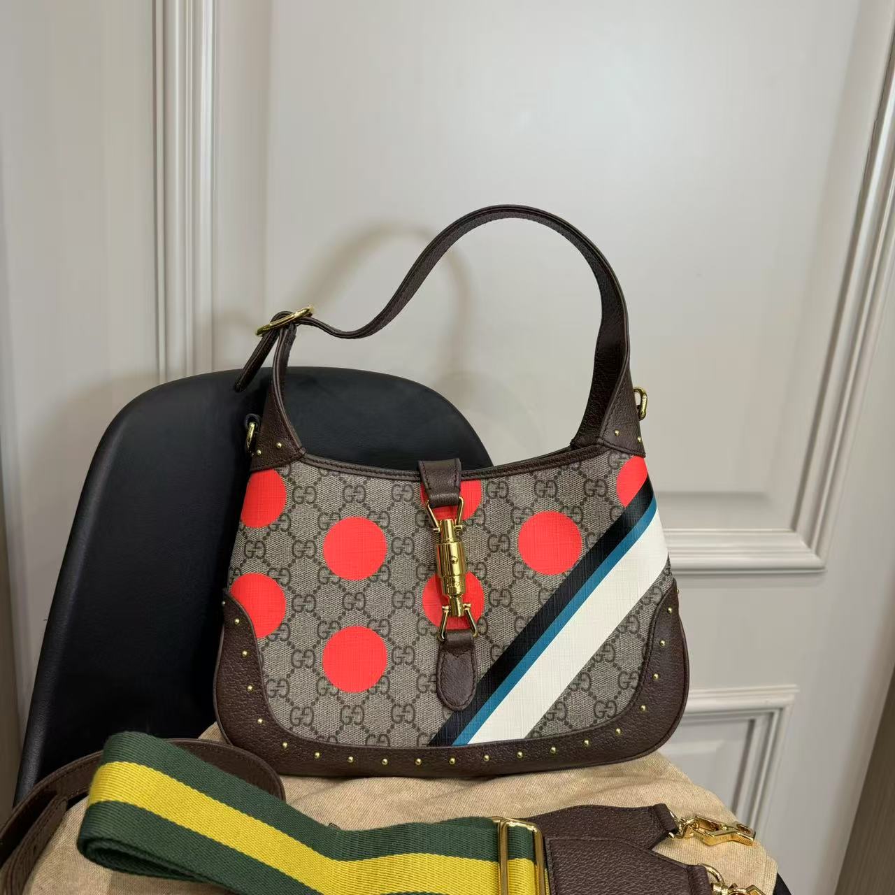 95新 GUCCI/古驰 乱乱子中古/女士/单肩包/95512