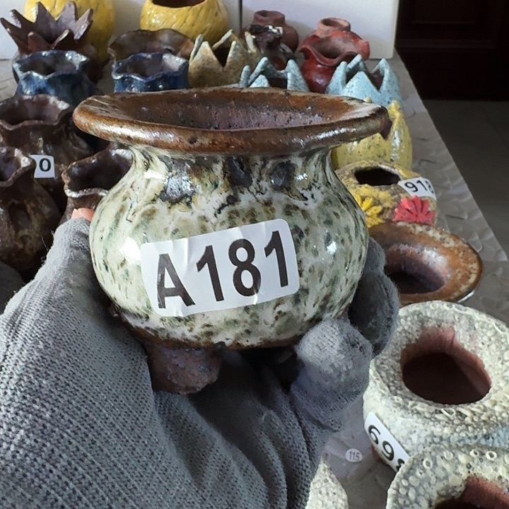 内口4.5高8粗陶手工