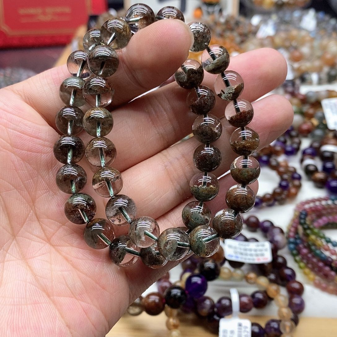 水晶手链未镶嵌多样性发货发一条