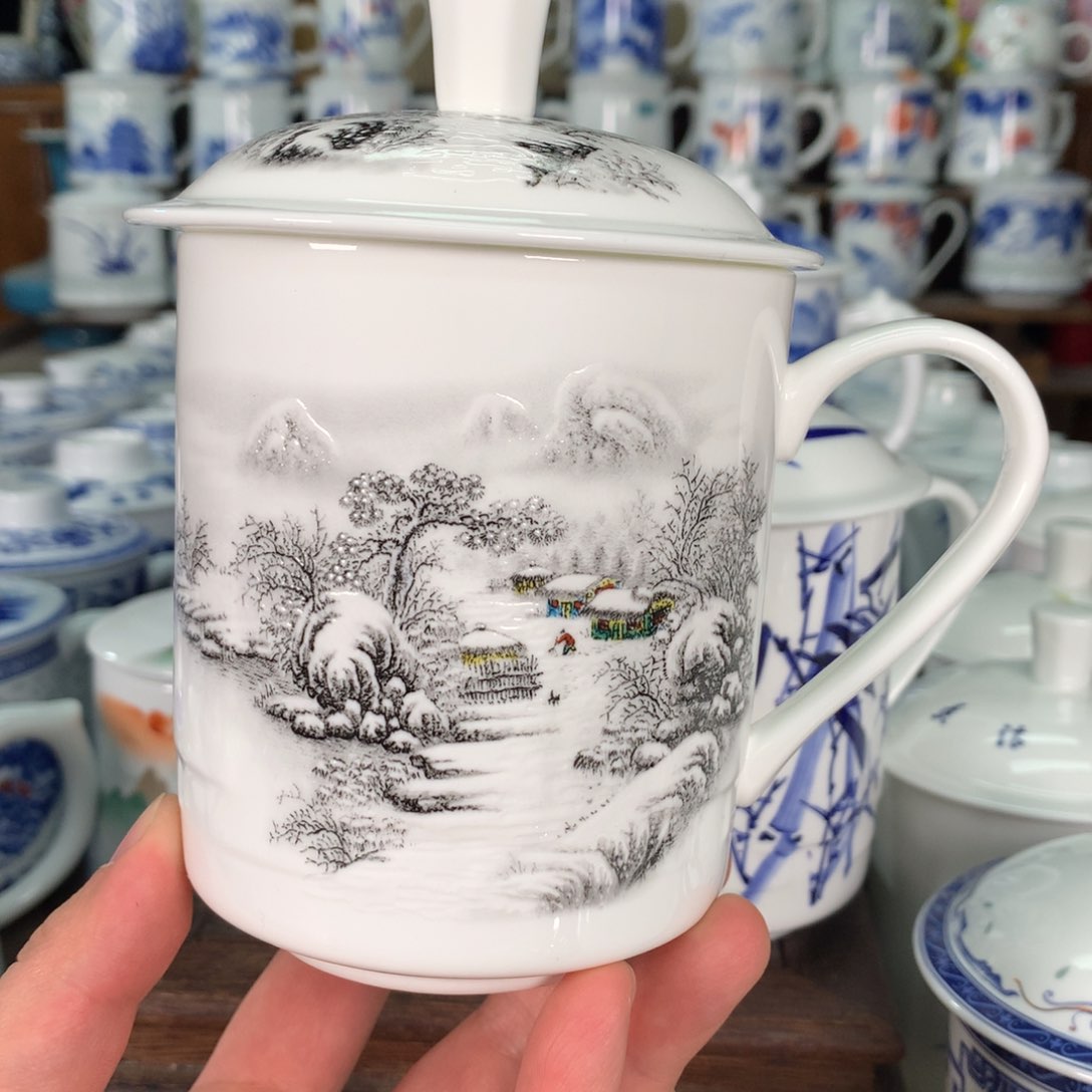 景德镇陶瓷高温办公杯