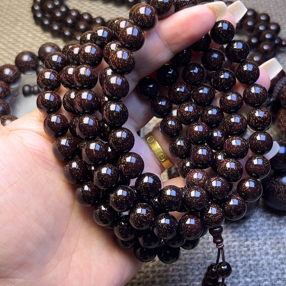 檀香紫檀（小叶紫檀）1.0 108颗满天星