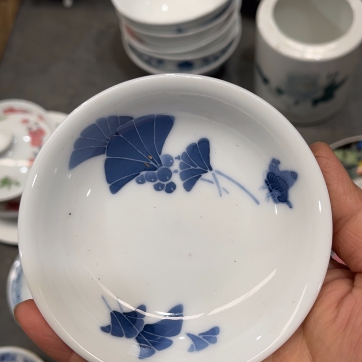 醴陵高温瓷10厘米手绘