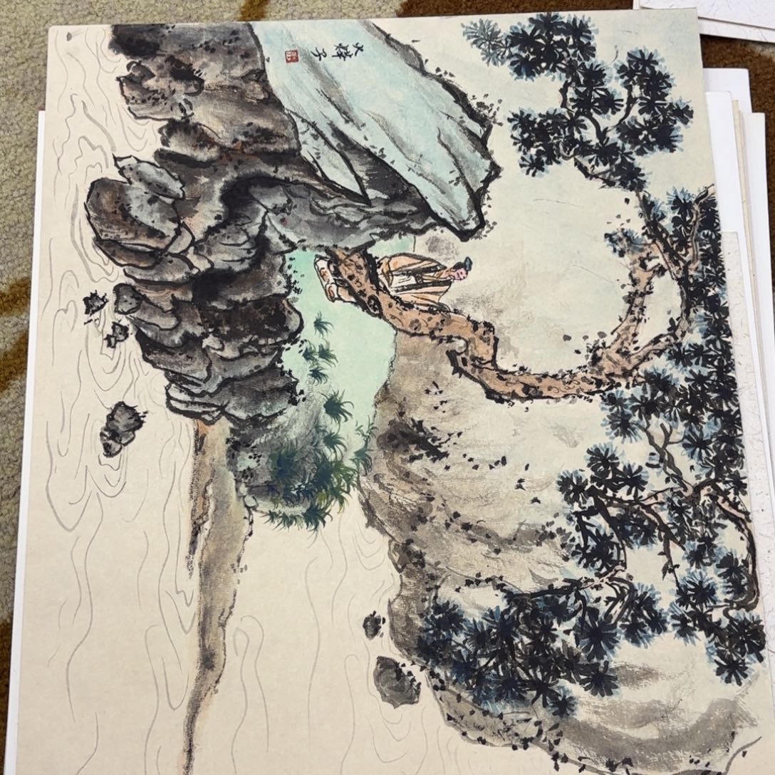 国画33-33卡纸作品艺