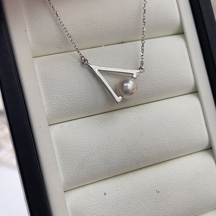 银S925镶嵌海水珍珠颈饰