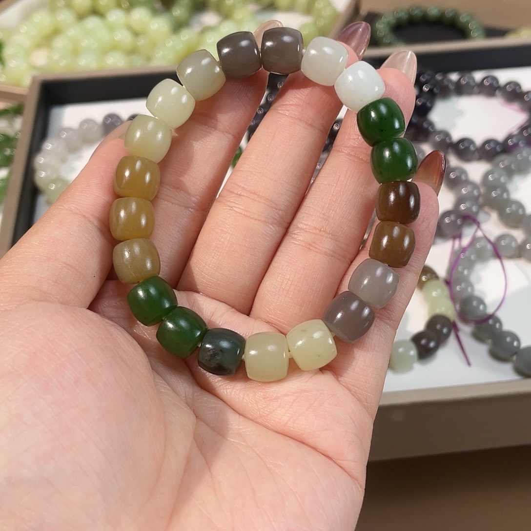 和田玉手链未镶嵌10