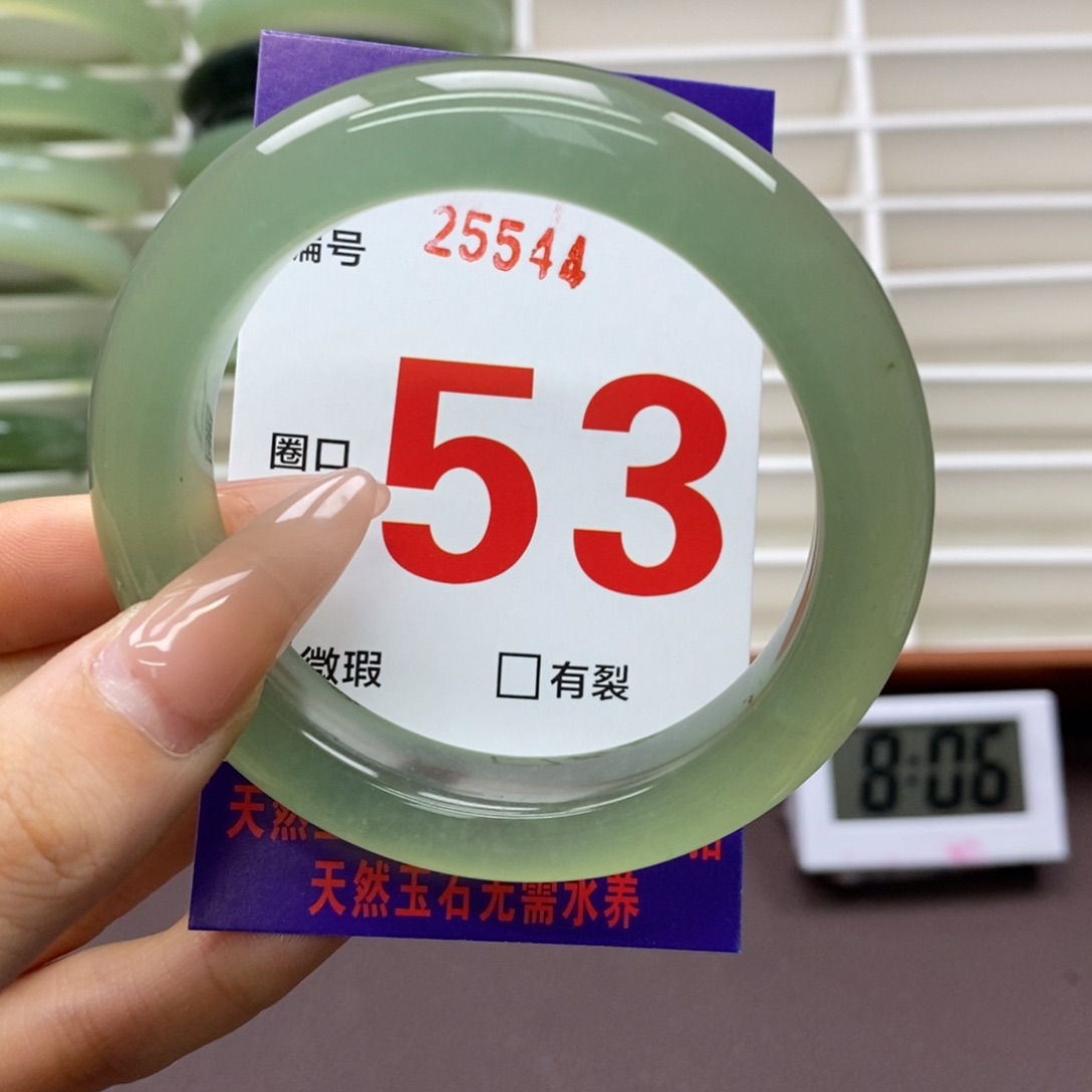 未镶嵌蛇纹石玉手镯