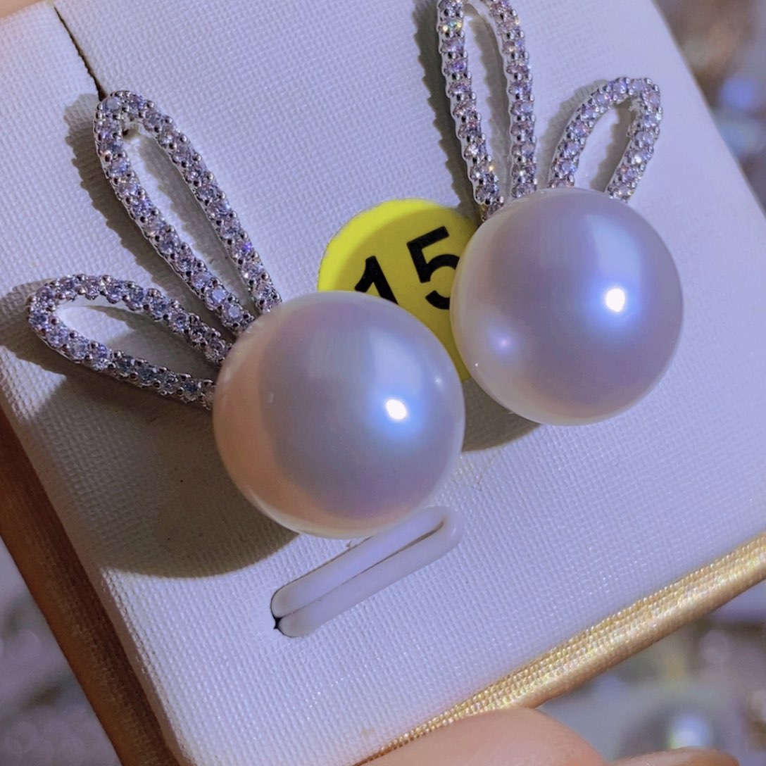 银S925镶嵌天然淡水珍珠淡水珍珠