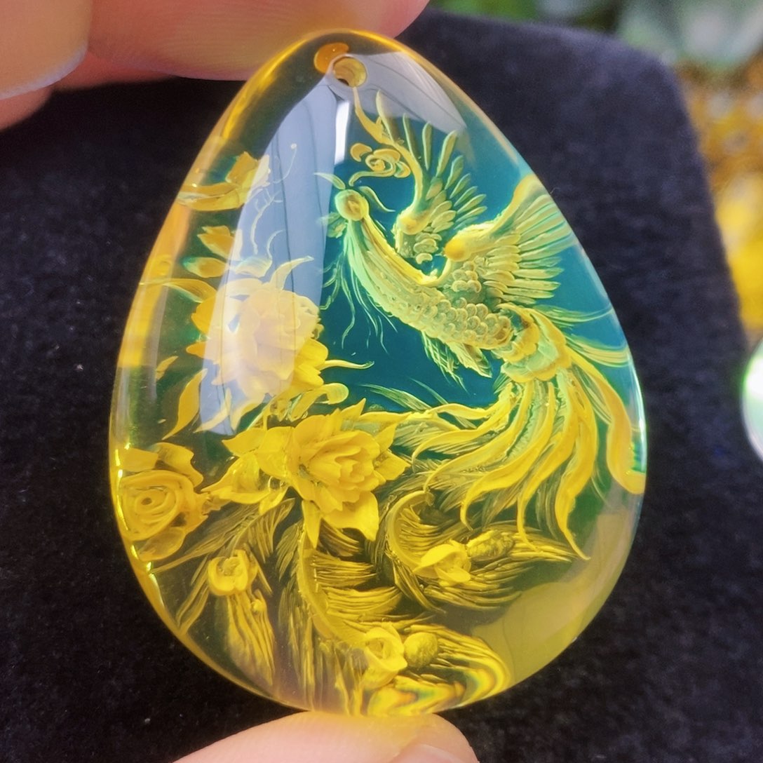 【闪购商品】金珀吊坠(不含链)未镶嵌