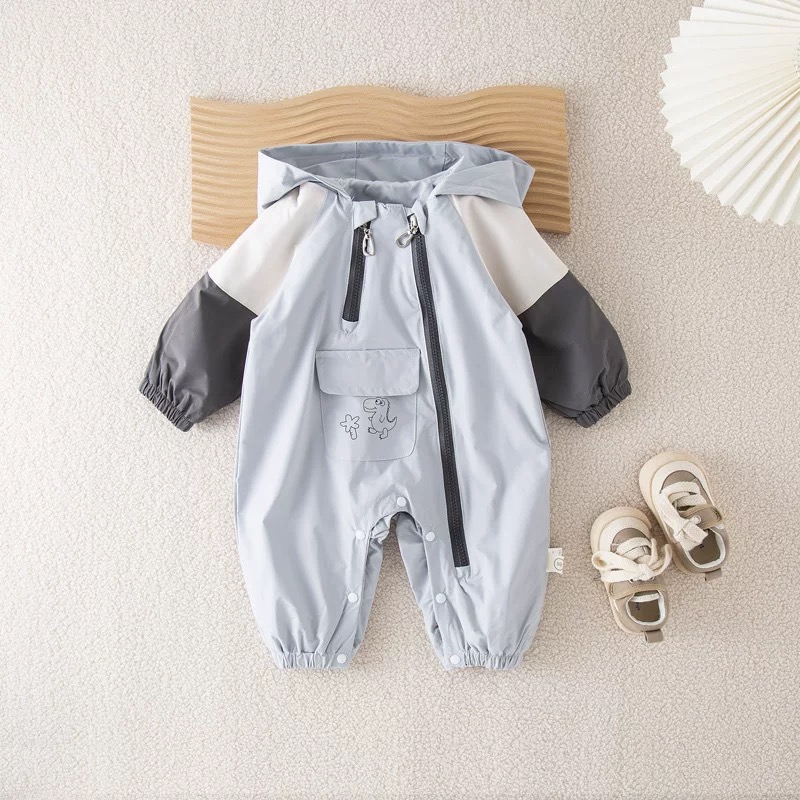 2025新起点服饰婴儿春秋衣服男宝宝爬服秋装连体衣新生儿满月百天