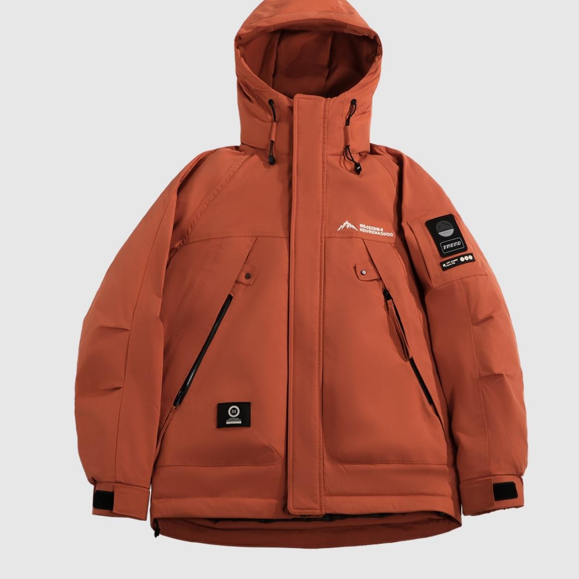 699【清货】冬季户外连帽保暖潮流面包服休闲百搭宽松加厚抗寒外套