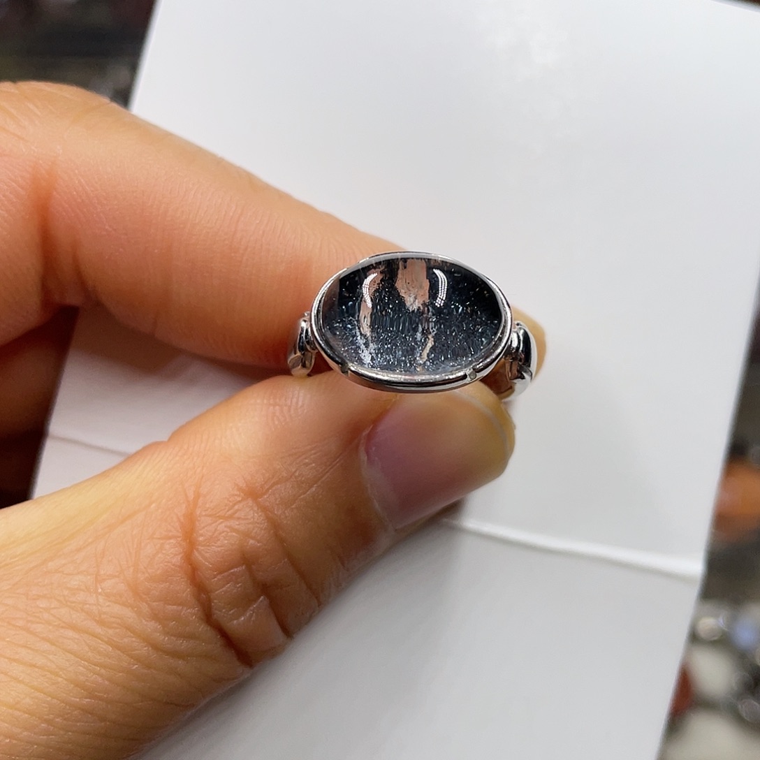 【闪购商品】水晶珠宝半成品银S925镶嵌戒指