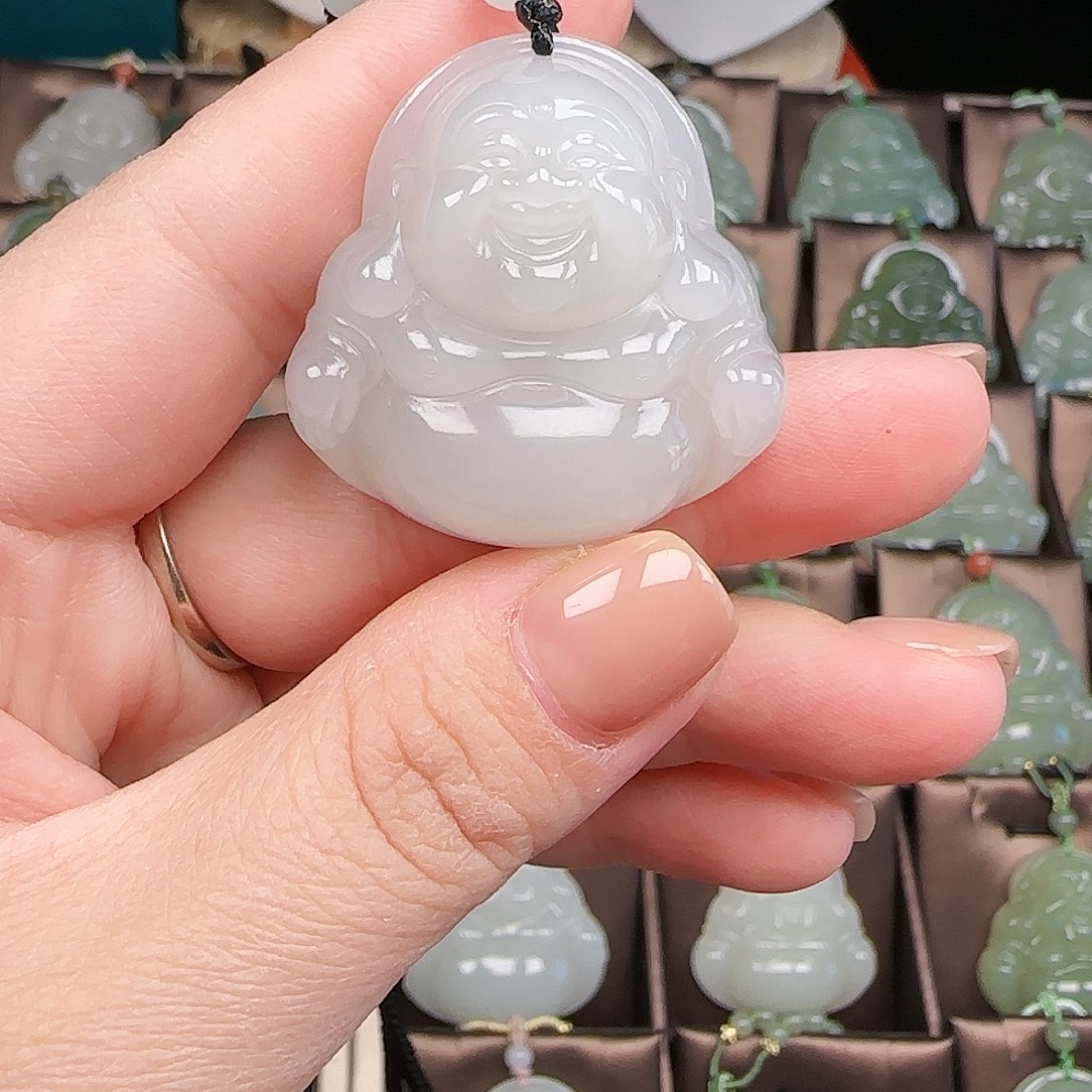 和田玉银S925镶嵌颈饰