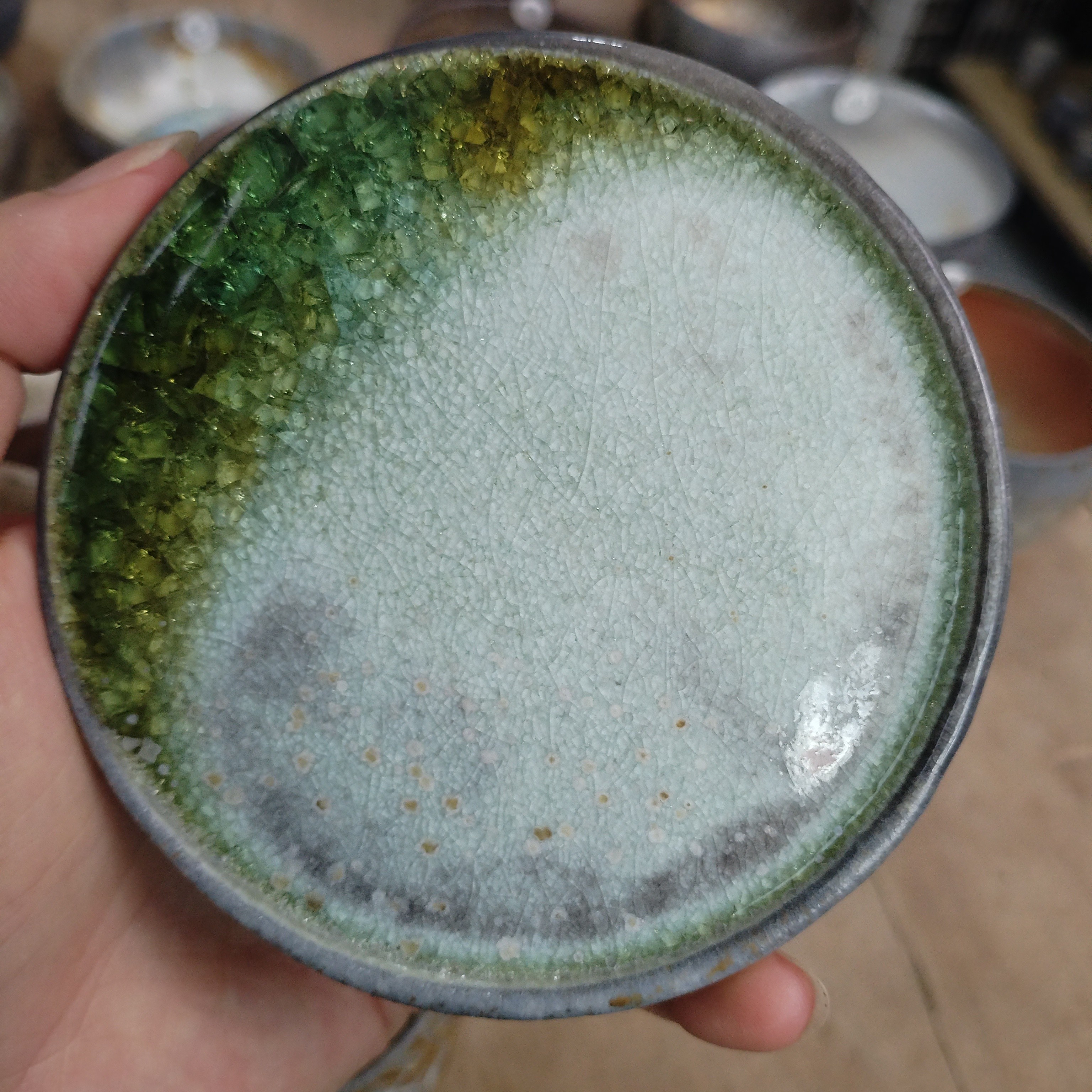 自然落灰形成柴烧