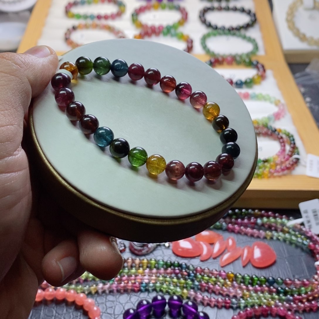 碧玺碧玺手链未镶嵌