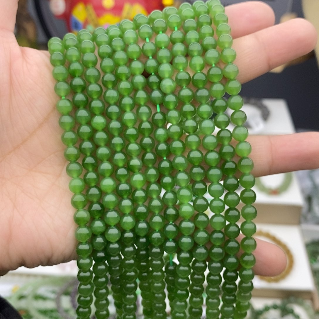 和田玉（碧玉）手链未镶嵌