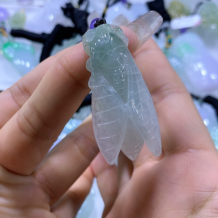 翡翠颈饰未镶嵌天然翡翠A货吊坠