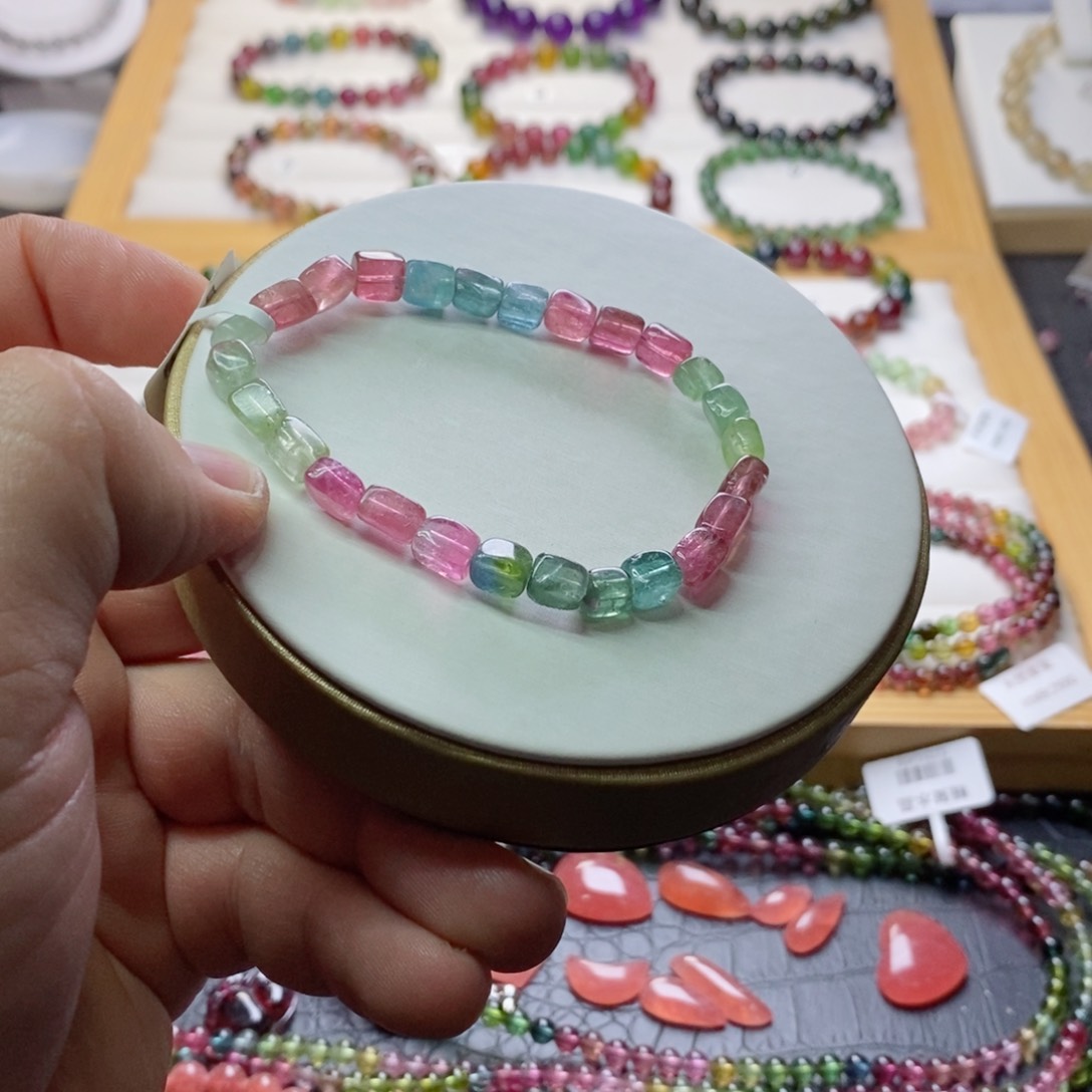 碧玺碧玺手链未镶嵌