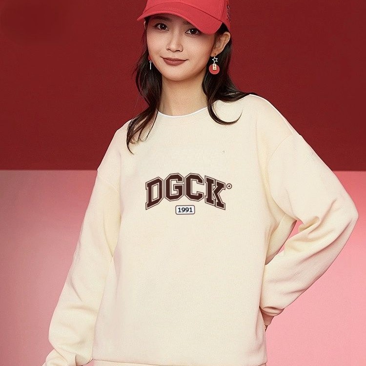 华棉圆领休闲潮流百搭长袖青少年卫衣秋季印花潮流卫衣【热卖中】