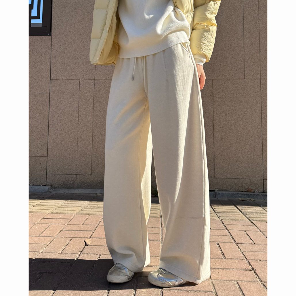 YU TONG 毛巾休闲弯刀裤