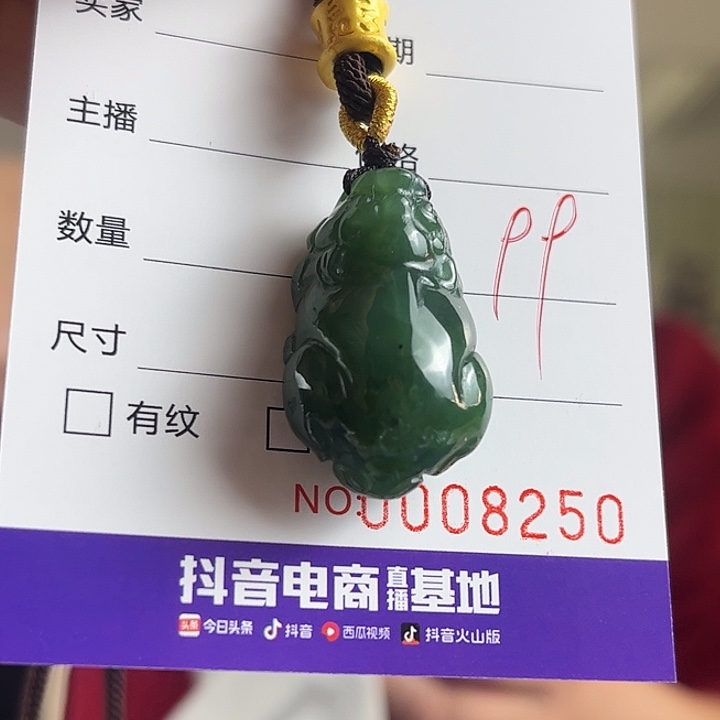颈饰未镶嵌和田玉（碧玉）