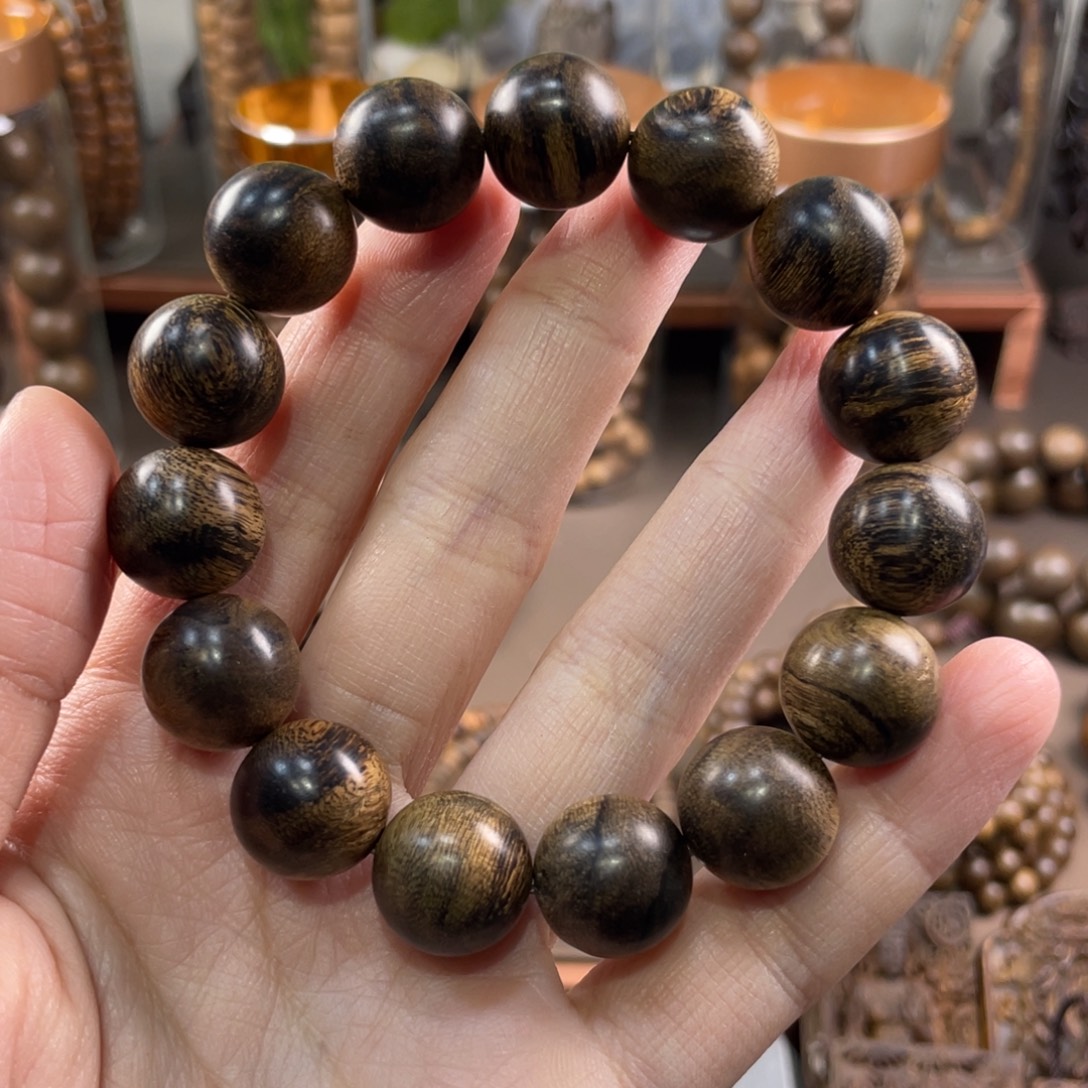 沉香手串达拉干虎斑纹