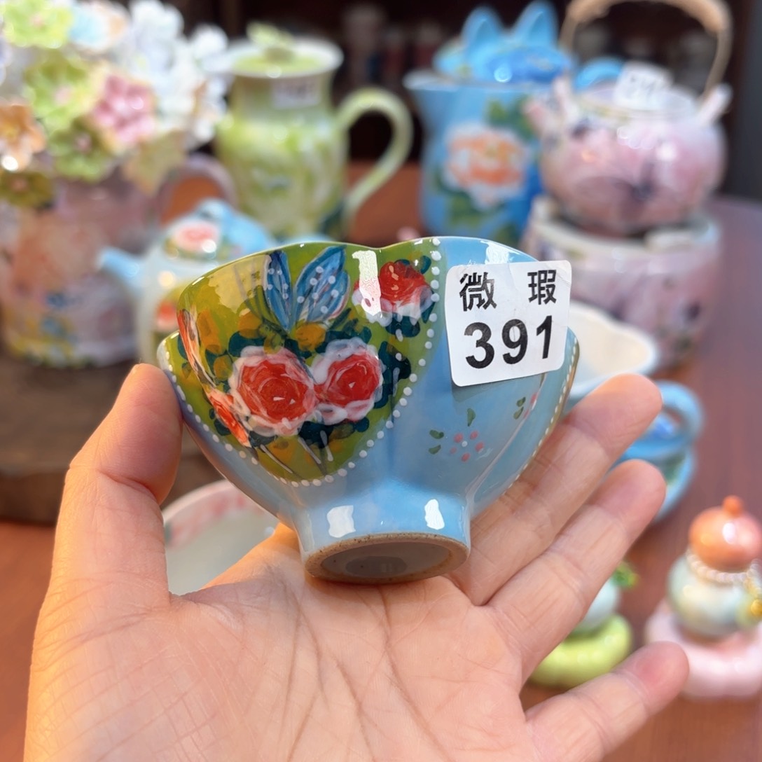景德镇手绘高温釉下彩陶瓷茶具