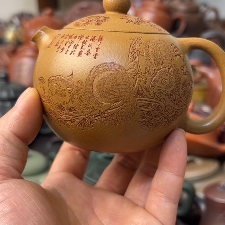 紫砂茶壶紫砂壶微瑕内盖跳砂
