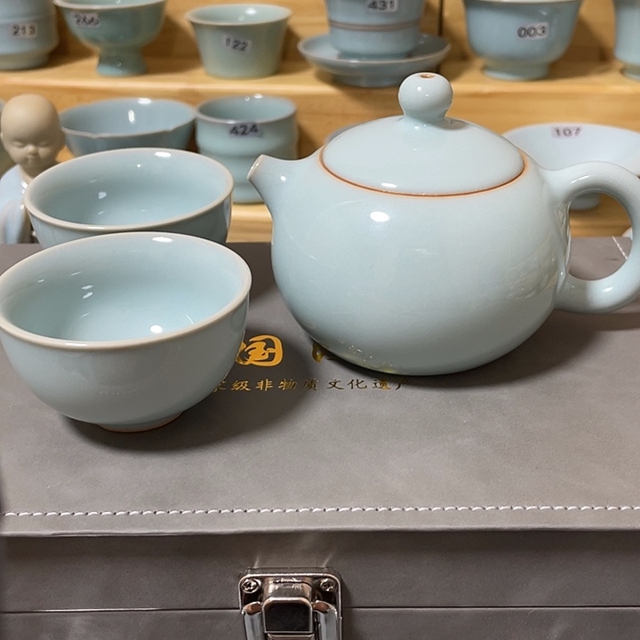 陶瓷杯子微瑕手工壶➕2半手工杯