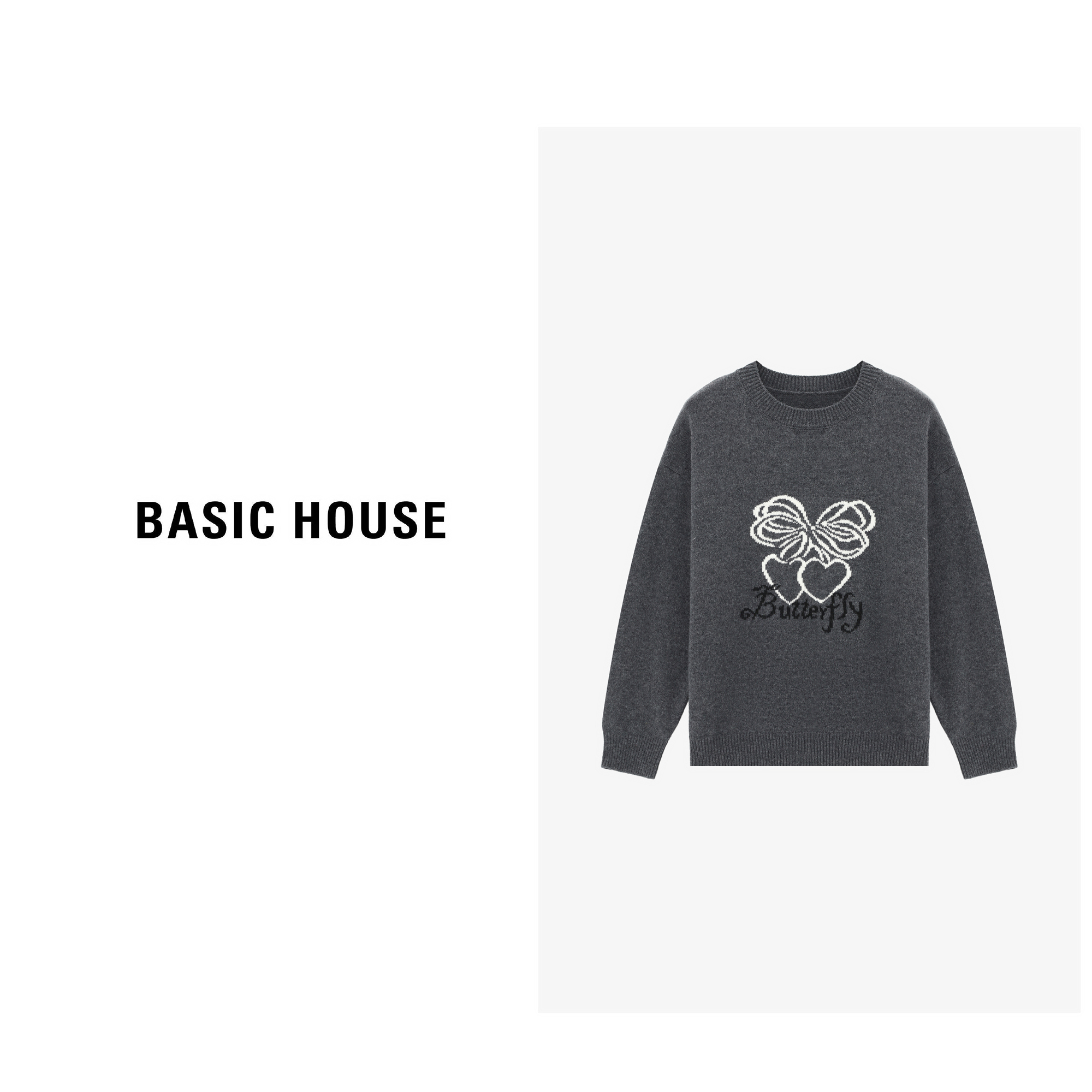【赵老板专享】Basic House/百家好宽松舒适洋气针织衫-B06245C3532