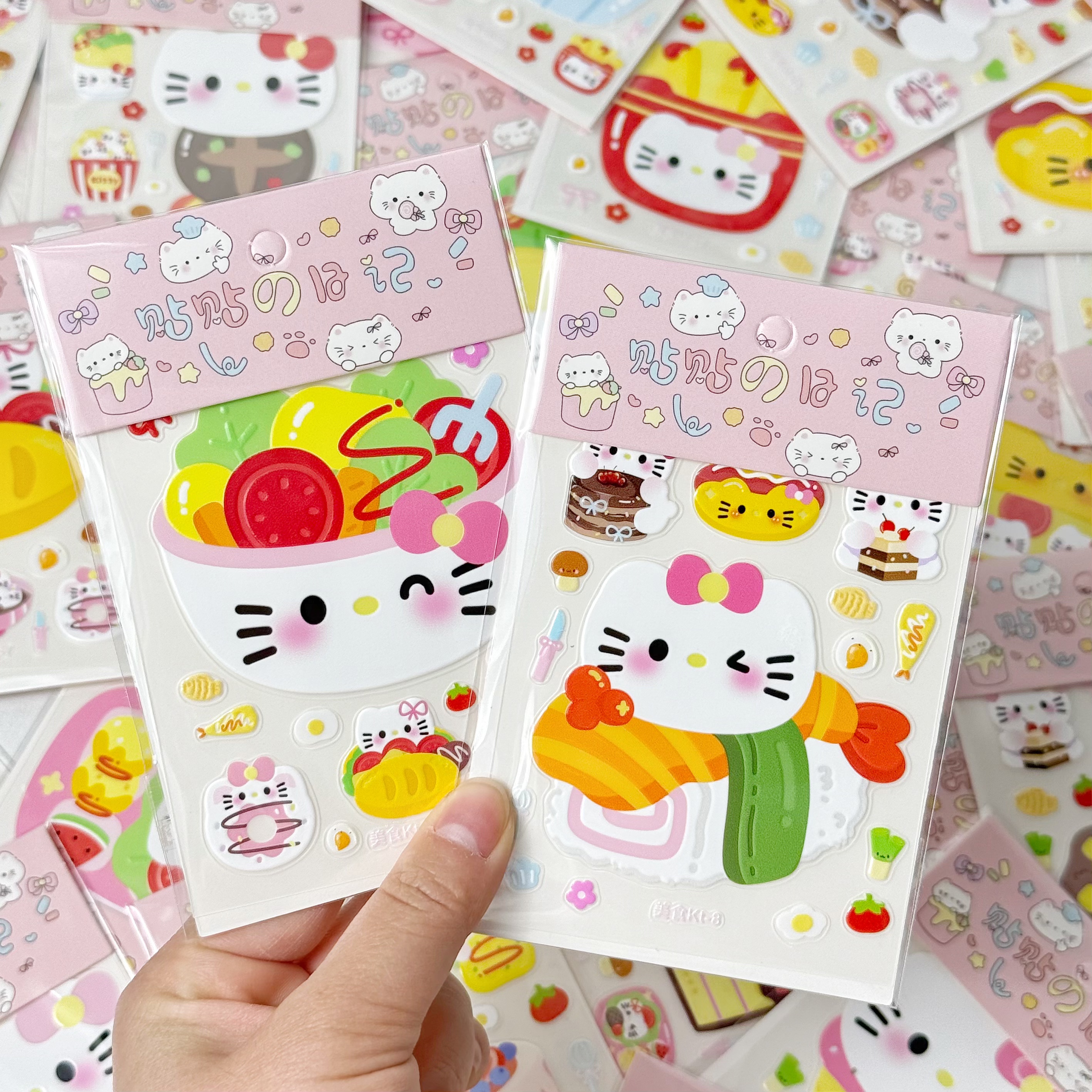 贴贴&定制】可爱卡通5d浮雕贴纸diy电脑手机壳手账防水装饰贴纸