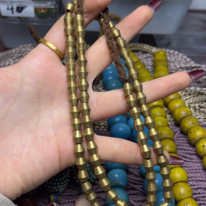 颈饰玻璃4917 尼泊尔铜一条