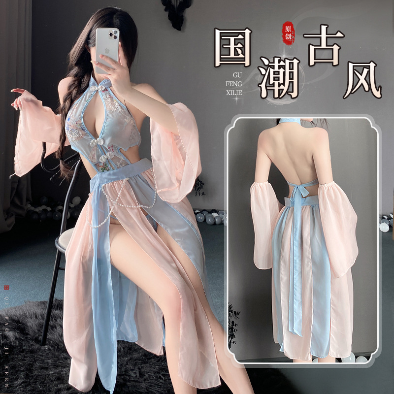 内衣睡衣纯欲古装复古汉服旗袍套装