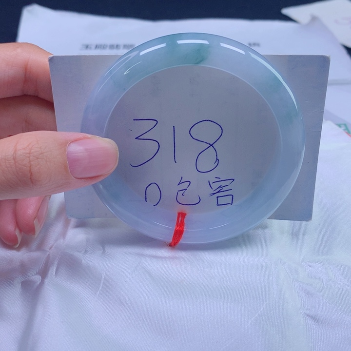 翡翠未镶嵌手镯57圈口