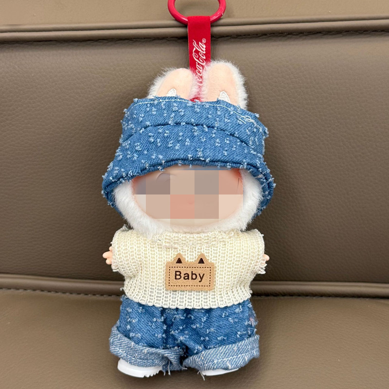 娃衣拉一二三代布布搪胶衣服3.0套装背带裤套装