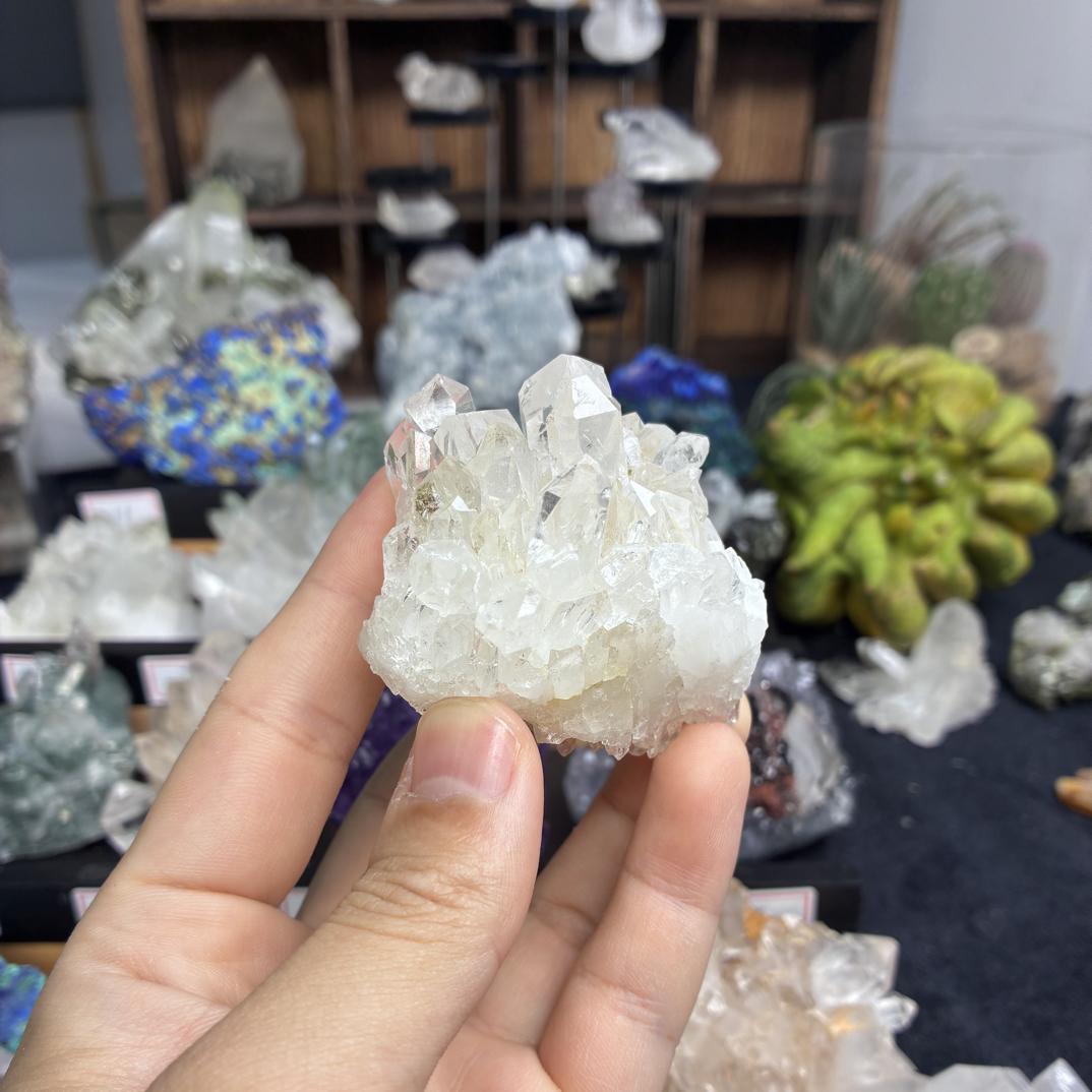 白水晶晶簇创意摆件