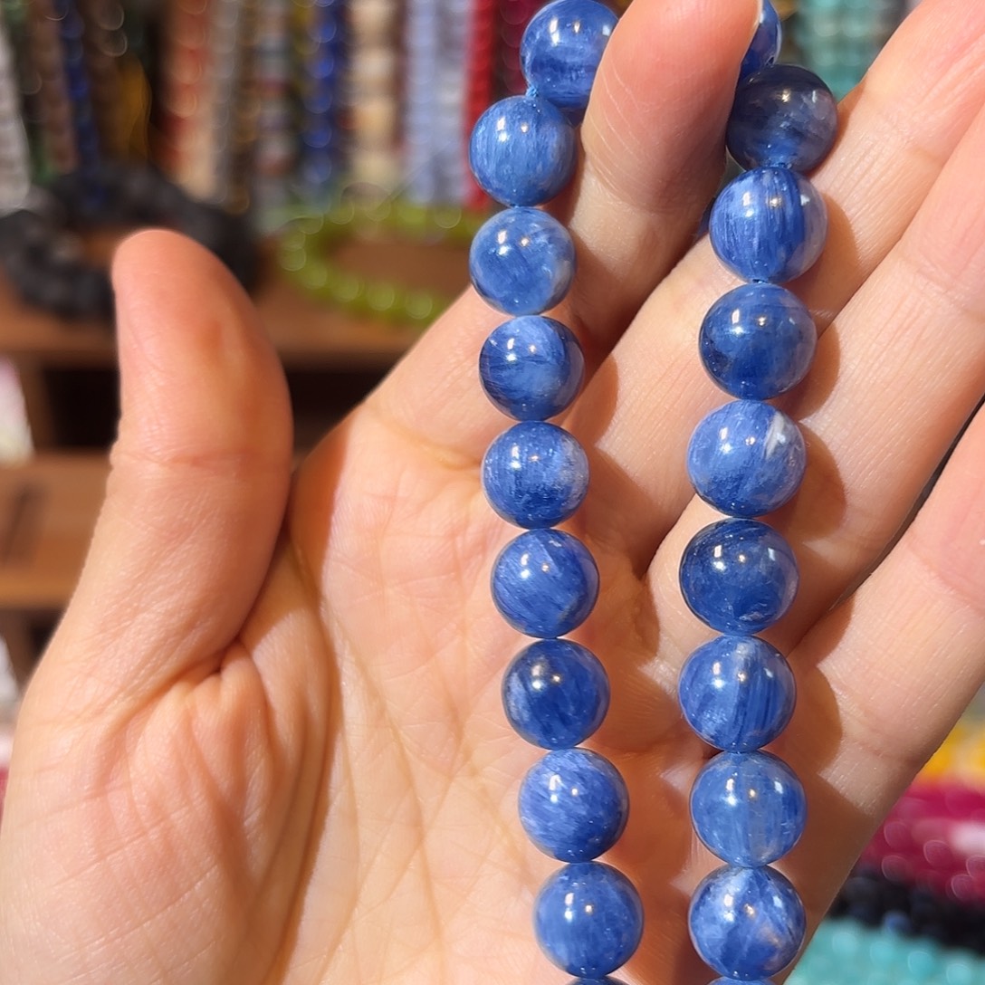 玛瑙/玉髓未镶嵌珠宝半成品蓝晶石拍4发1