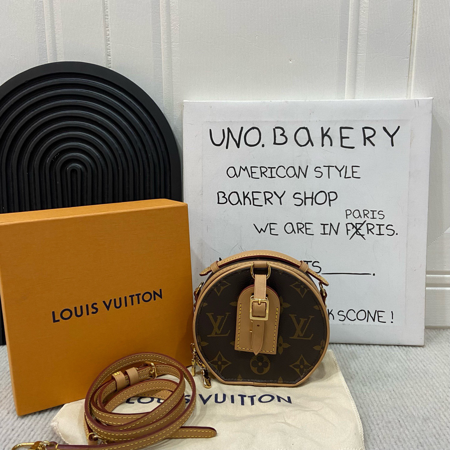95新 LouisVuitton/路易威登 98-99新 老花小圆饼小硬饼