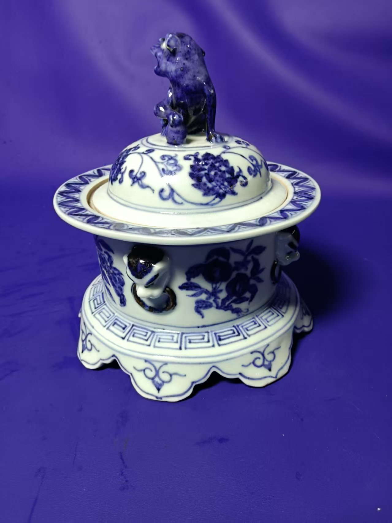 青花盖盒 客户定制 陶瓷