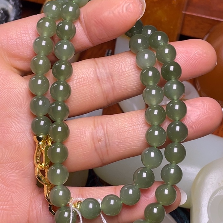 和田玉未镶嵌手链