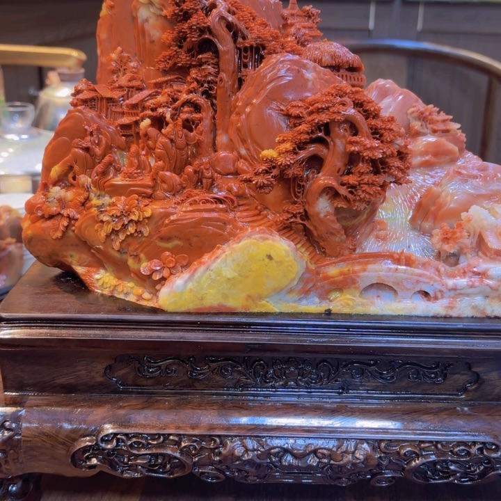 寿山石老*富贵山居图