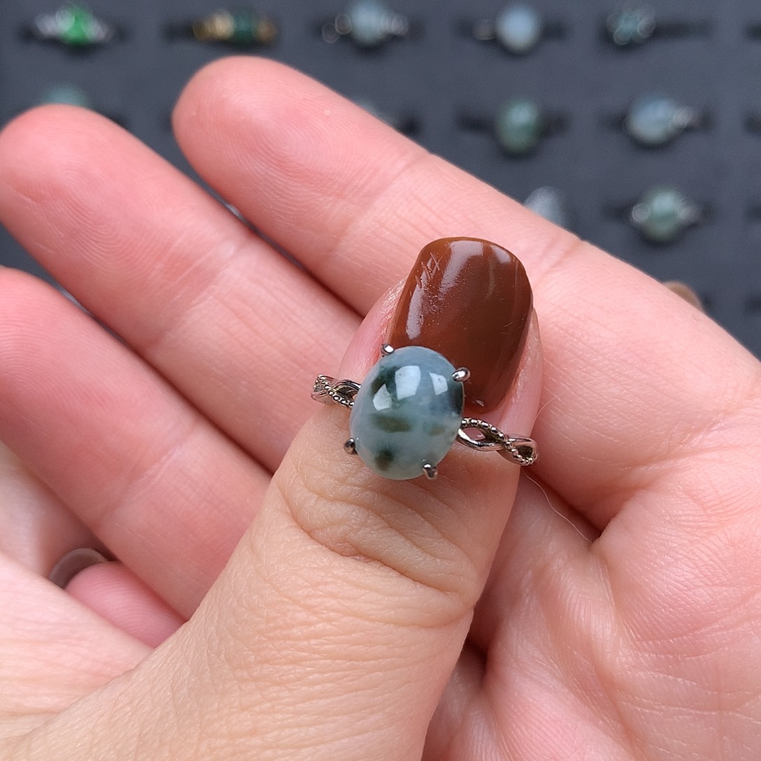 翡翠银S925镶嵌颈饰