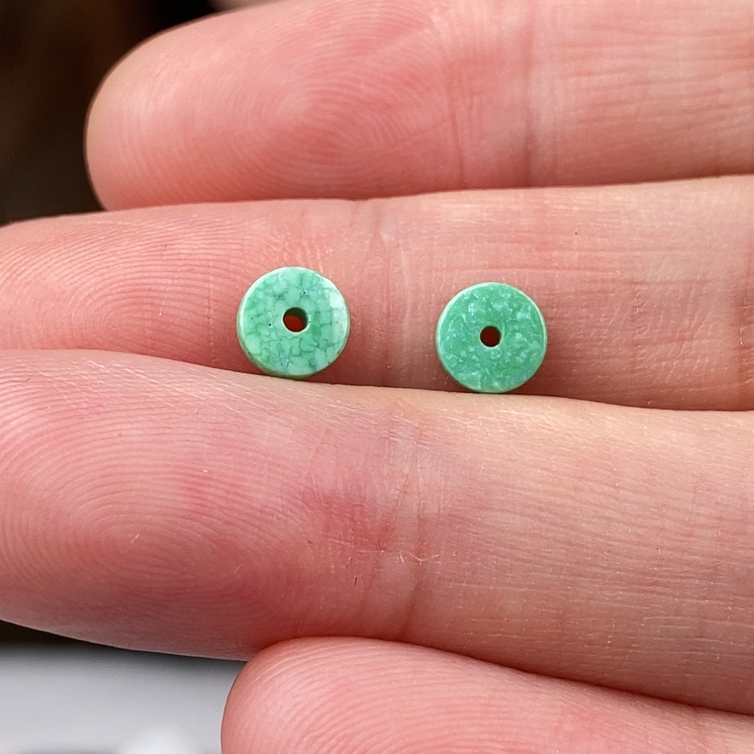 晚***月绿松石未镶嵌原矿