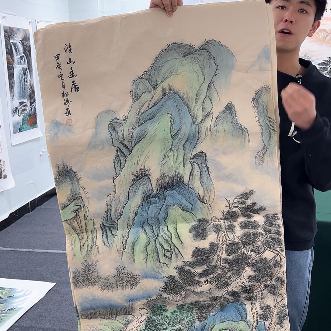 国画宣纸国画纯手绘作品