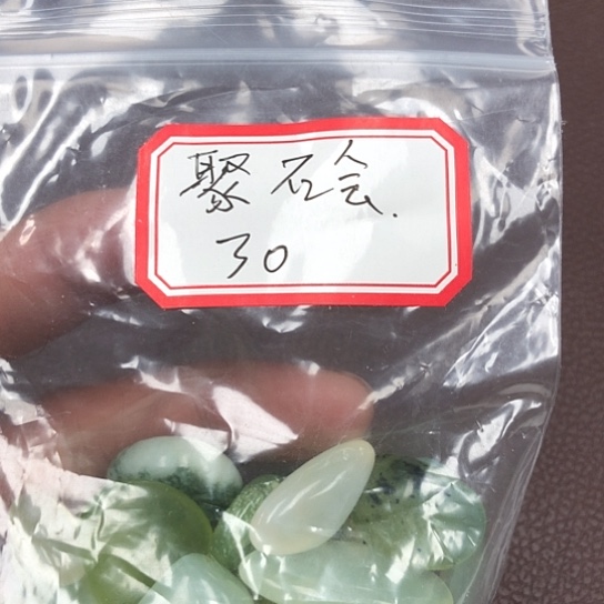 蛇纹石玉颈饰未镶嵌聚*会