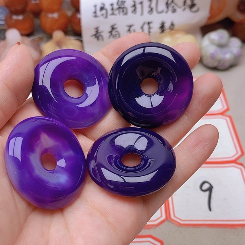 【闪购商品】未镶嵌玛瑙/玉髓珠宝半成品心****8